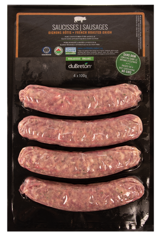 Saucisses oignons rotis