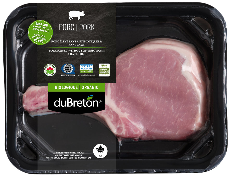 Côtelette avec os, style français biologique (sous-vide)