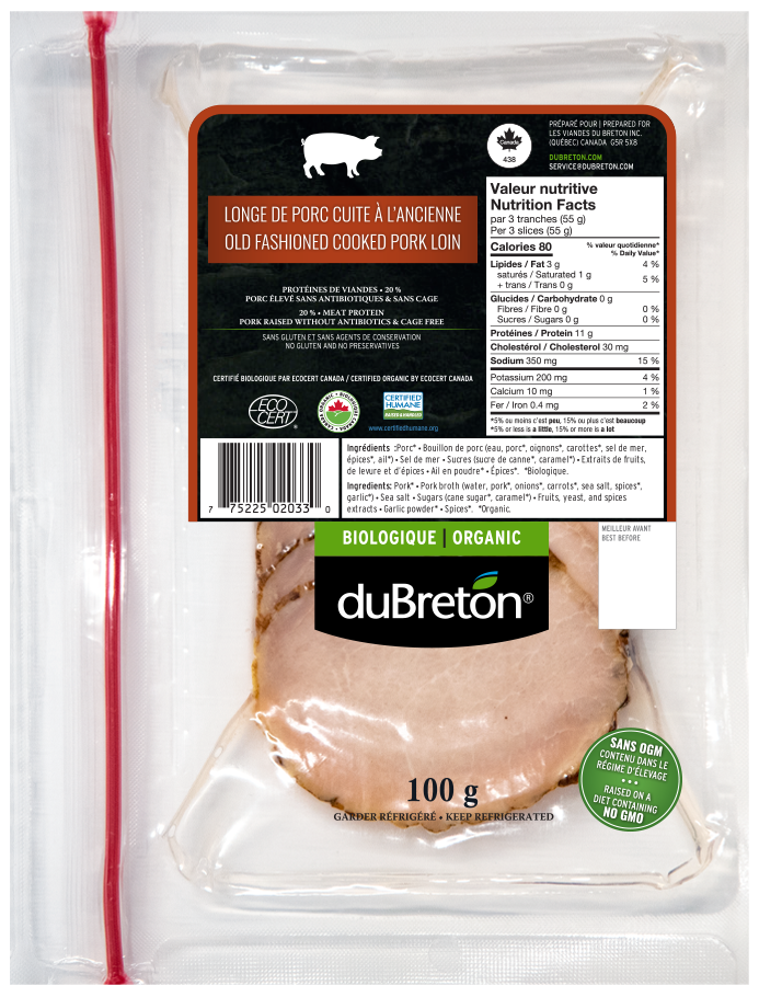 longe de porc cuite à l'ancienne