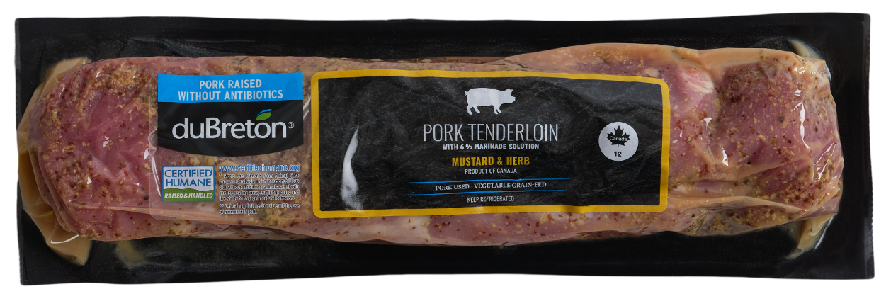 Tenderloin mustard and herbs