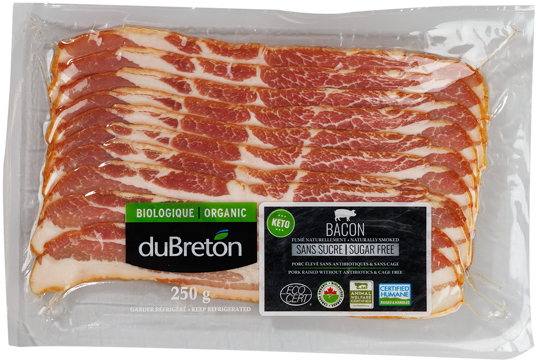 bacon sans sucre bio can