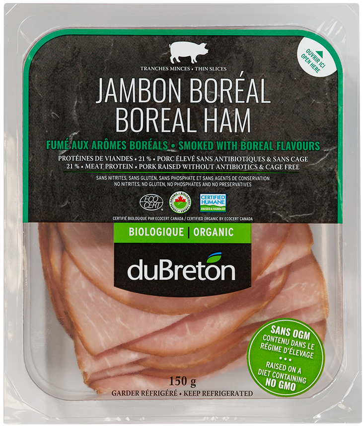 Jambon fumé aux arômes boréal bio