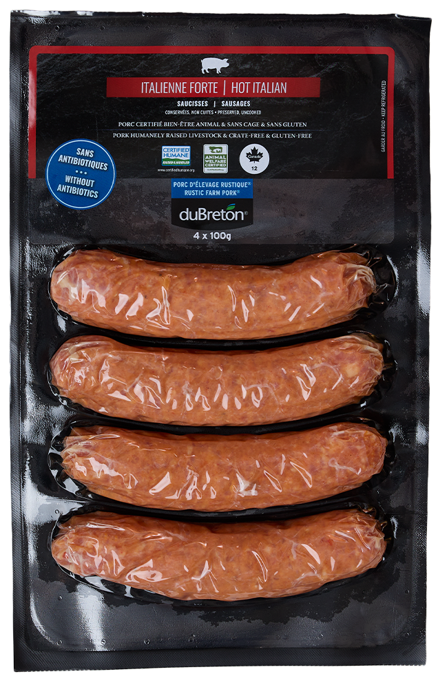 saucisses italiennes fortes rustique