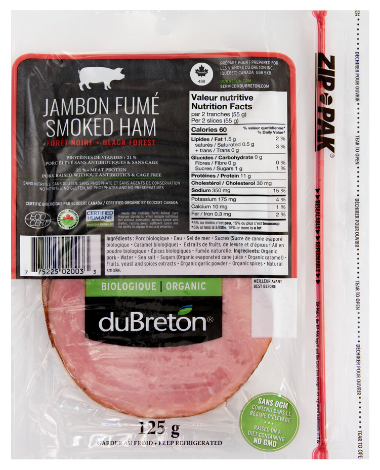 Jambon forêt noire biologique