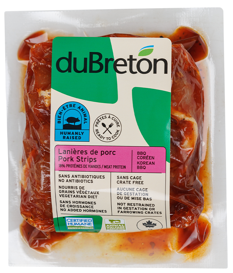 Lanières de porc bbq coréen