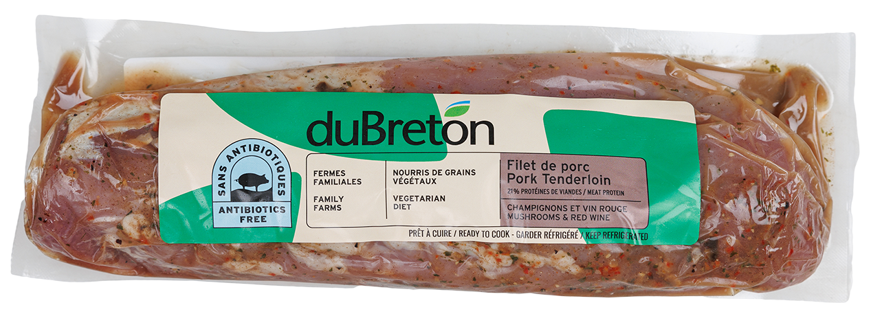 filet champignons et vin rouge