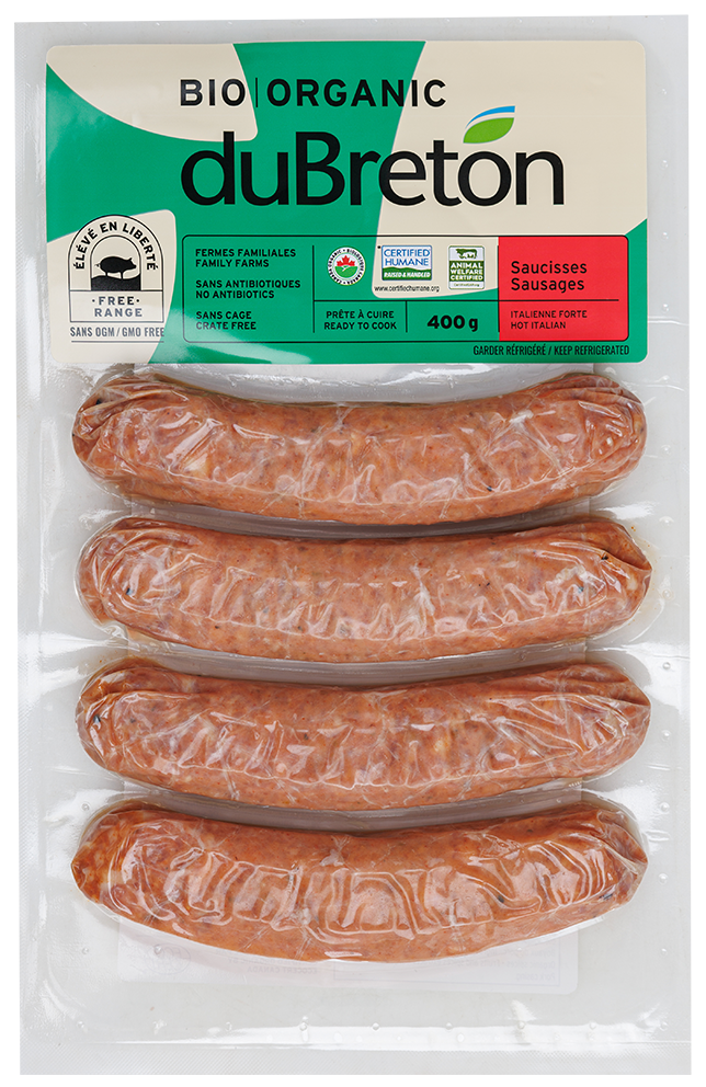 saucisses italiennes fortes biologiques