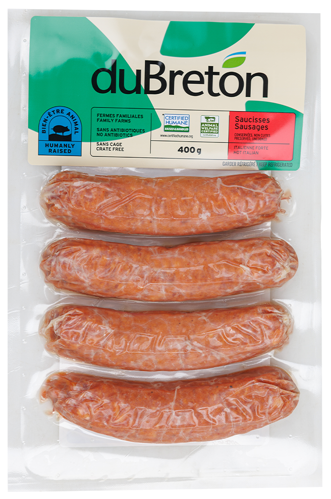 saucisses italiennes fortes rustiques