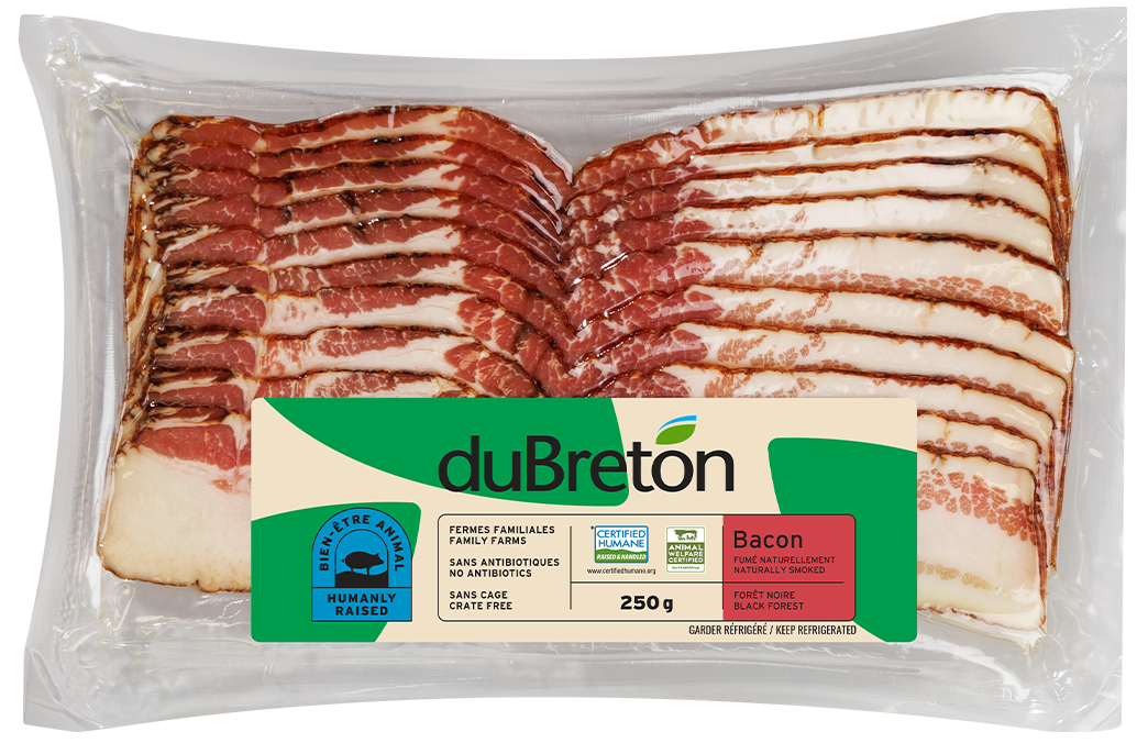 bacon forêt noire bien-être animal duBreton