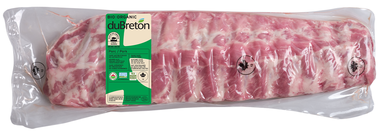 côtes levées de dos biologique duBreton