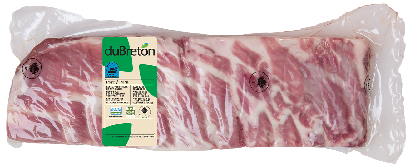 côtes levées de flanc bien-être animal duBreton