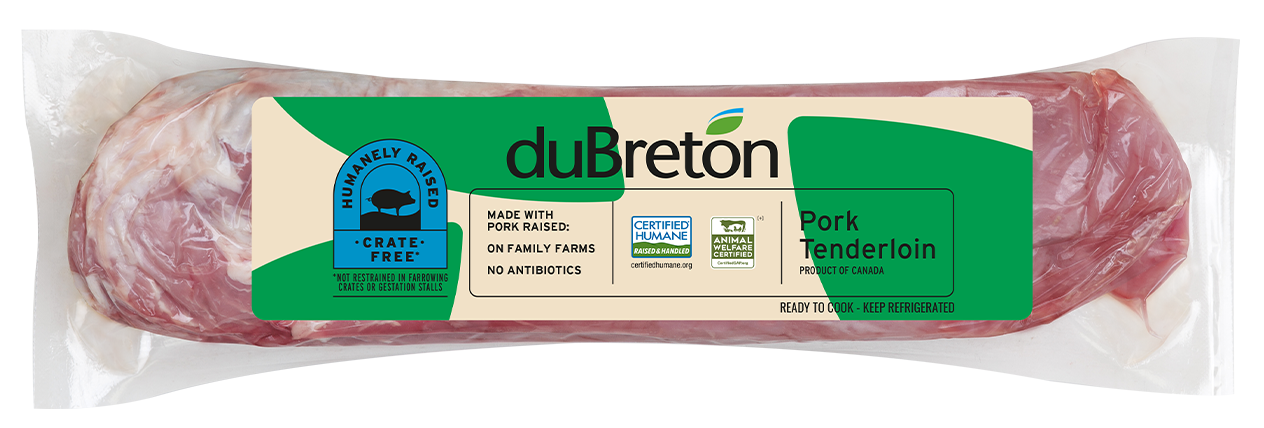 duBreton humanely raised pork tenderloin
