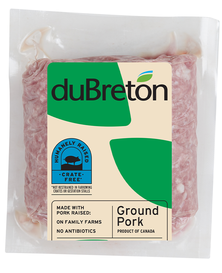 duBreton ground pork humanely raised