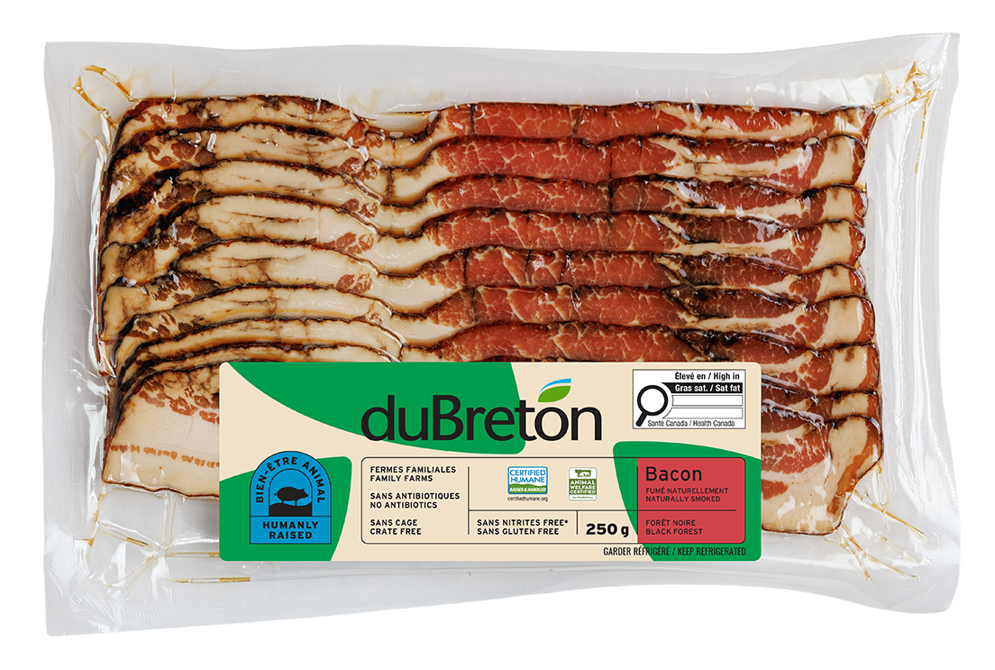 Bacon forêt noire bien-être animal duBreton
