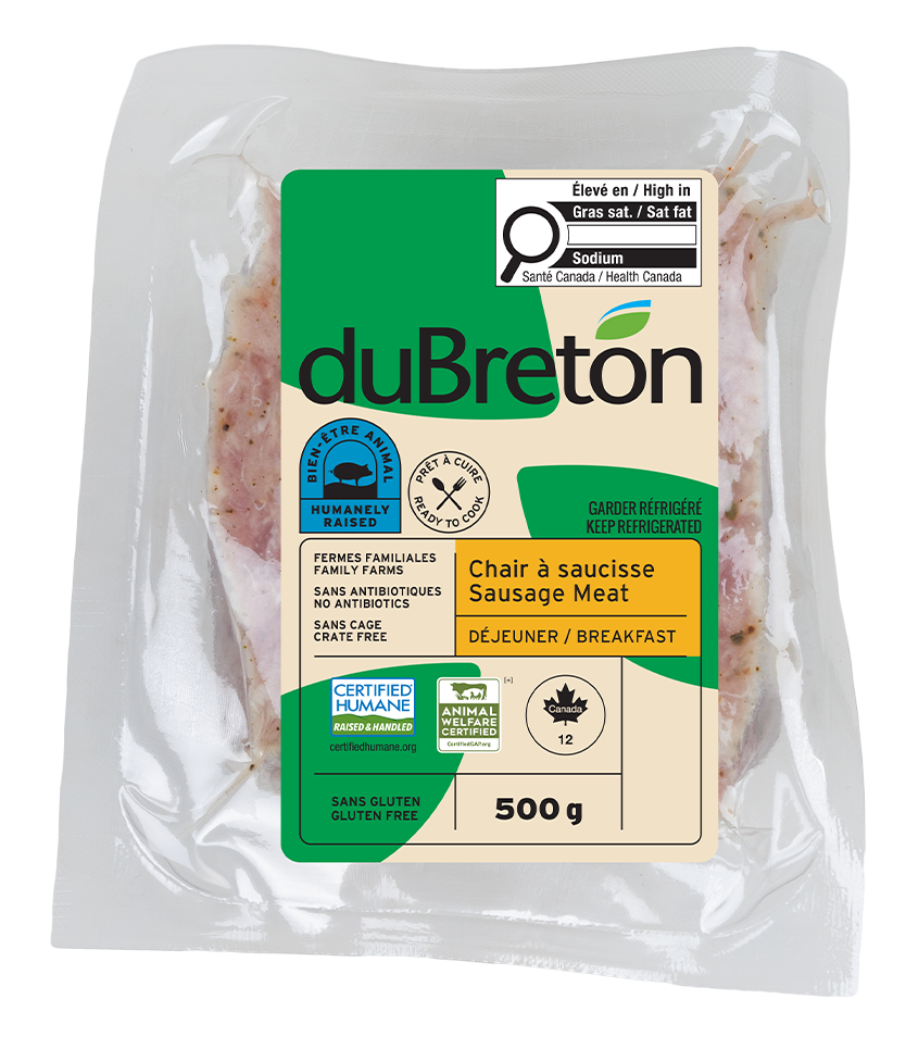 chair à saucisse déjeuner bien-être animal duBreton