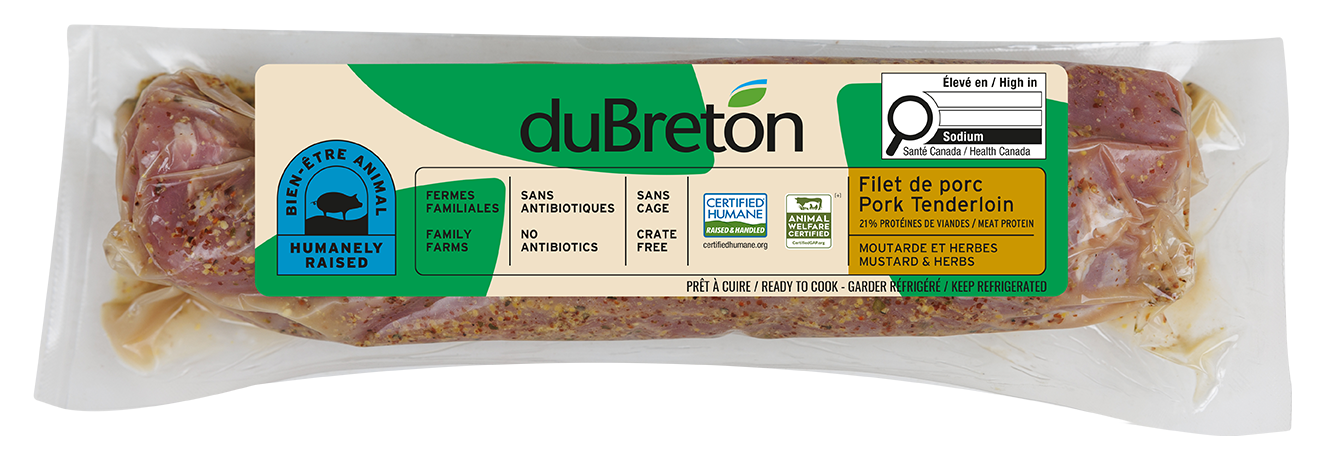 Filet moutarde et herbes bien-être animal duBreton