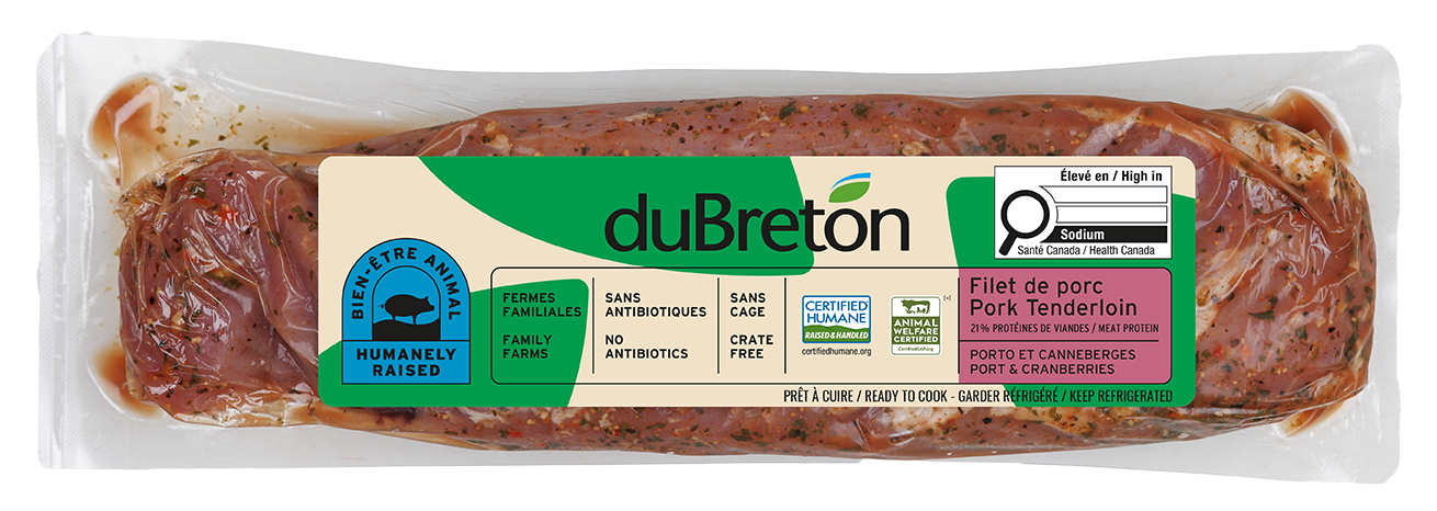 Filet porto et canneberges bien-être animal duBreton