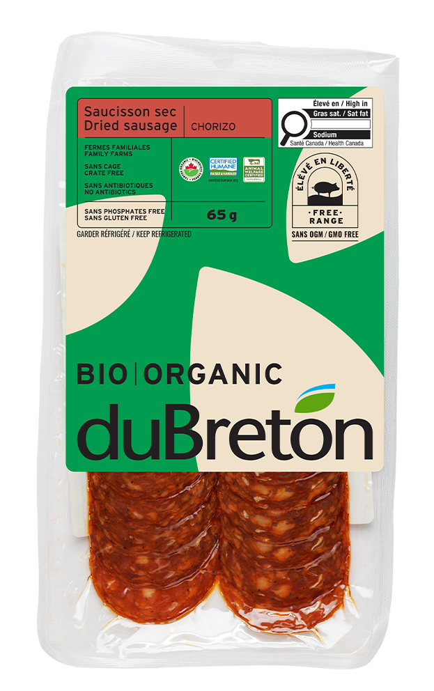 saucisson sec chorizo bio duBreton