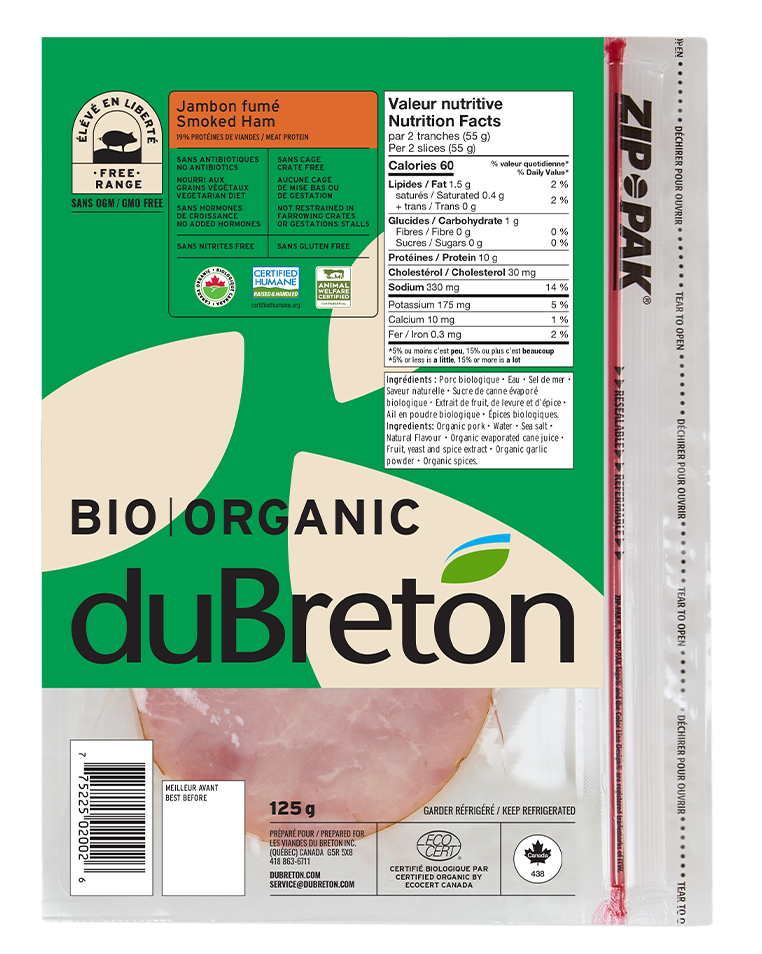 jambon fumé bio duBreton