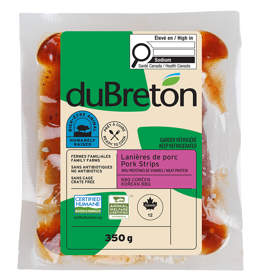 lanières bbq coréen duBreton