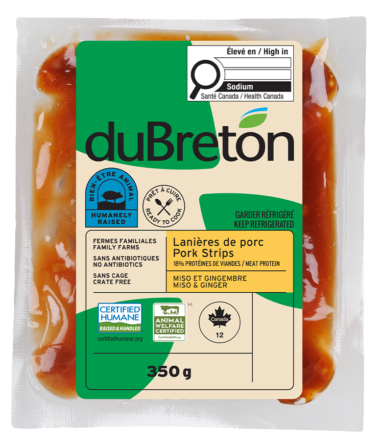 Lanière miso et gingembre duBreton