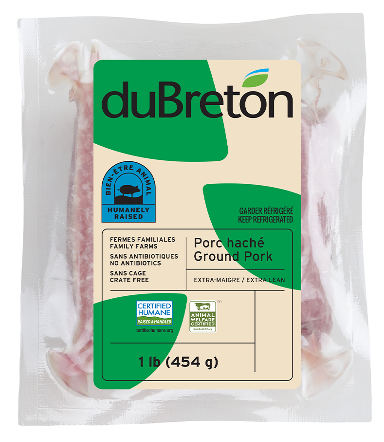 porc haché bien-être animal duBreton