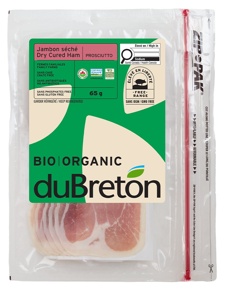 jambon séché prosciutto bio duBreton