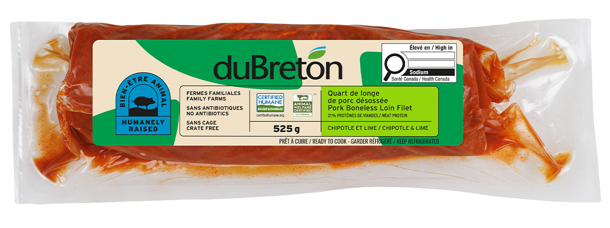 quart de longe chipotle et lime bien-être animal duBreton