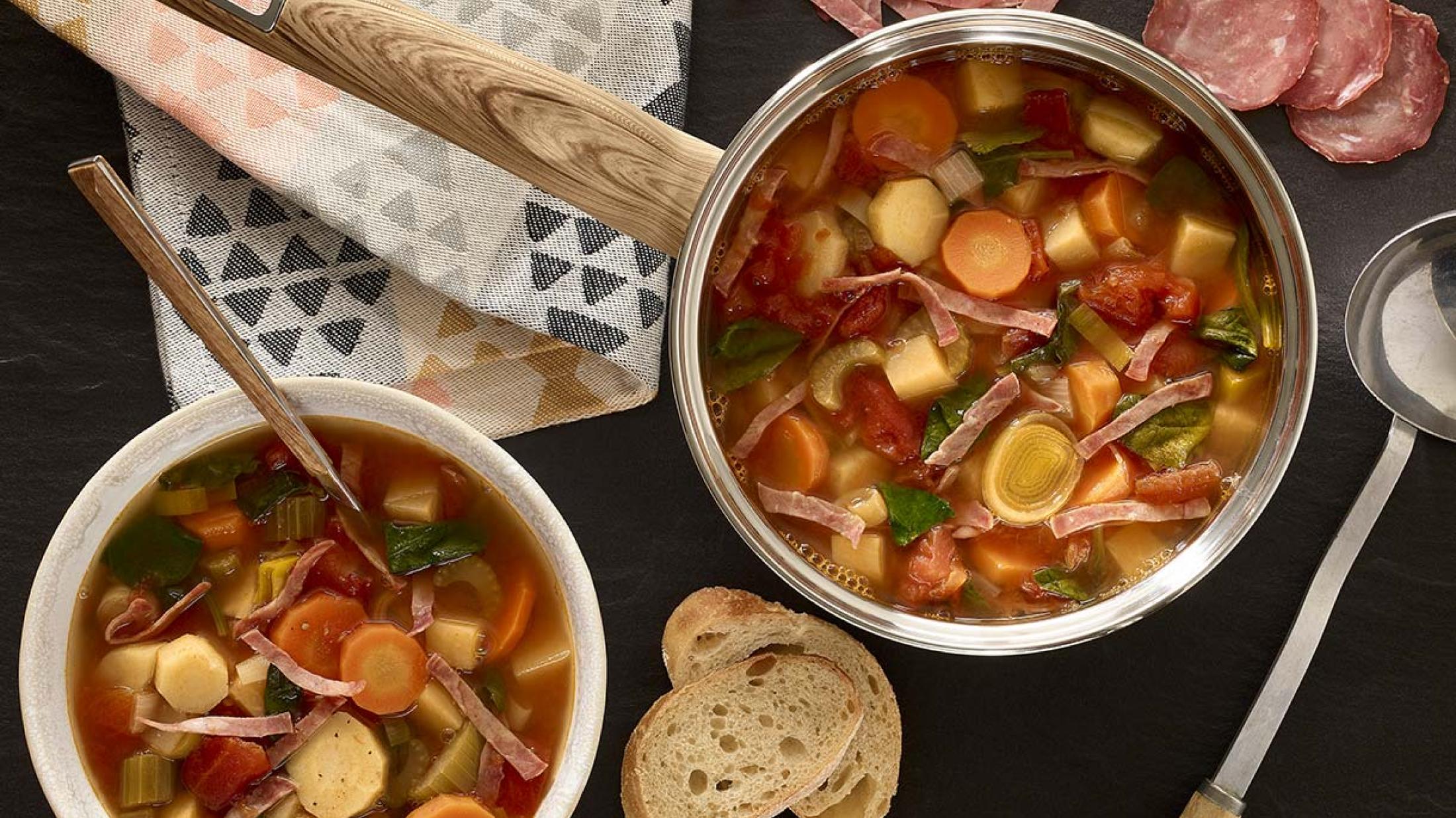 veggie and sausage soup