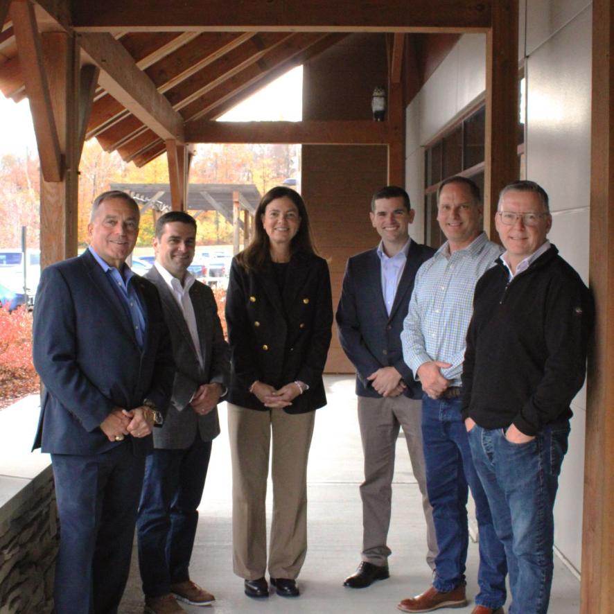 Photo Caption: Vincent Breton, President; Aaron Corbett, CEO; and Alicia Baker, Senior Director of Marketing, welcomed Governor Kelly Ayotte to discuss local jobs, responsible growth, and fair trade opportunities.