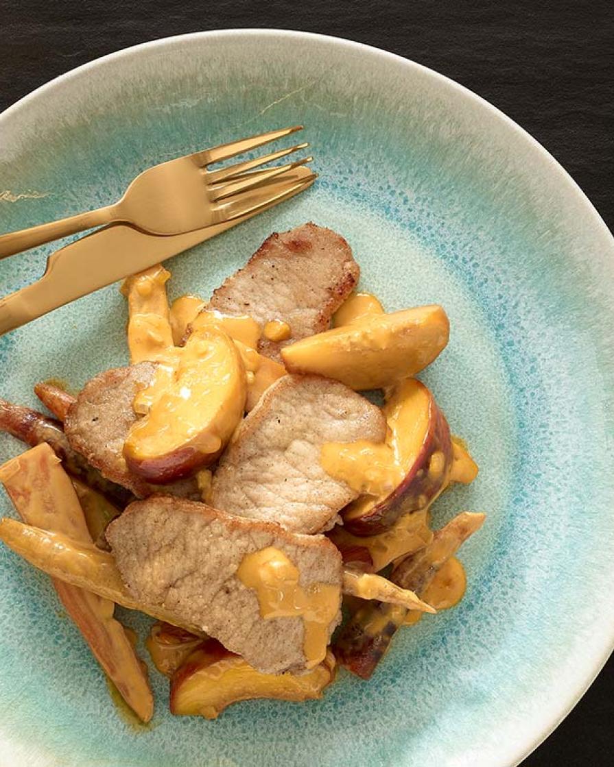 pork cutlet peach