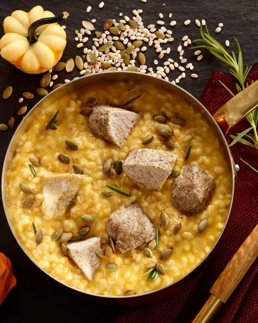 Risotto au porc et à la courge