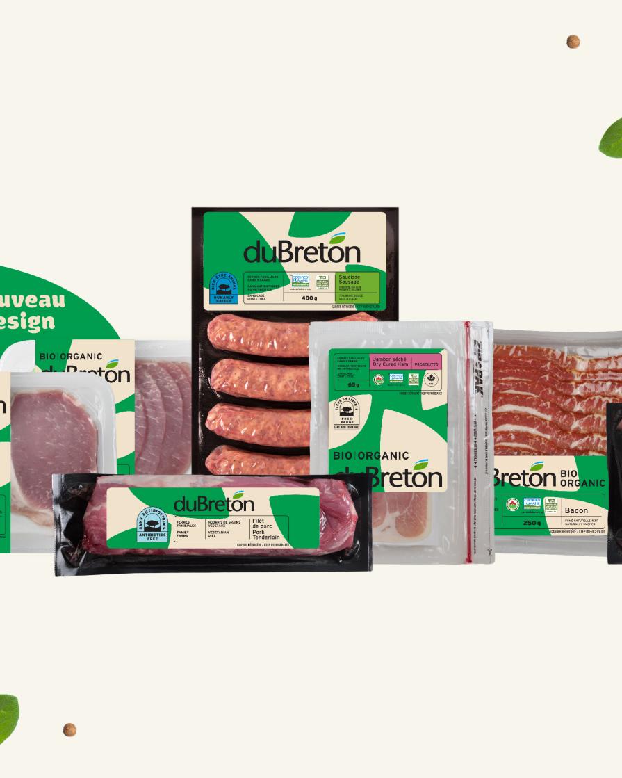 nouveau design d'emballage duBreton