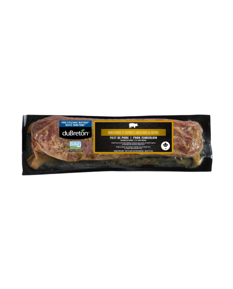 Filet porc moutarde herbes
