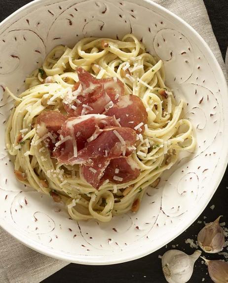 linguine prosciutto