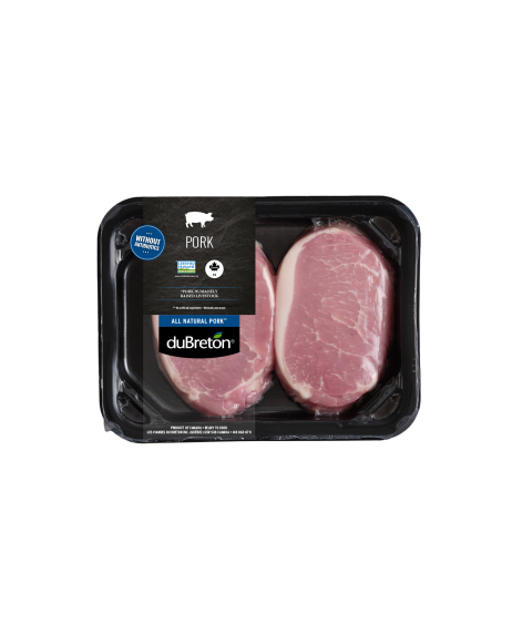 Boneless loin chops, center cut, all natural