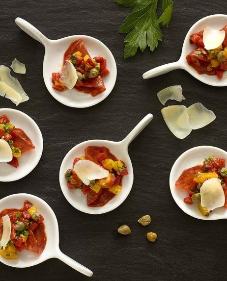 chorizo bites and peppers