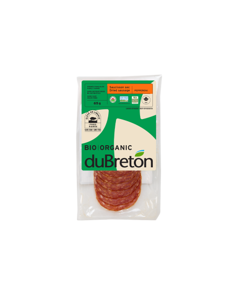 saucisson sec pepperoni biologique duBreton