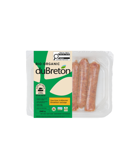 saucisse déjeuner biologique duBreton