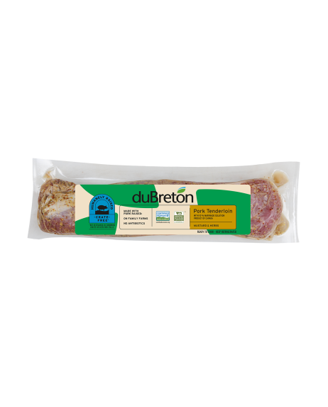 duBreton mustard and herbs tenderloin