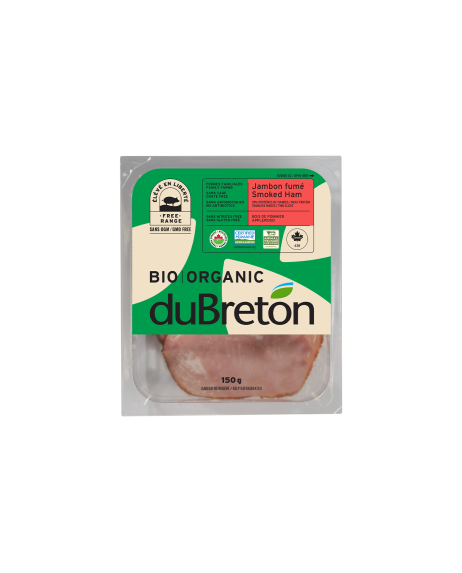 jambon fumée au bois de pommier bio duBreton