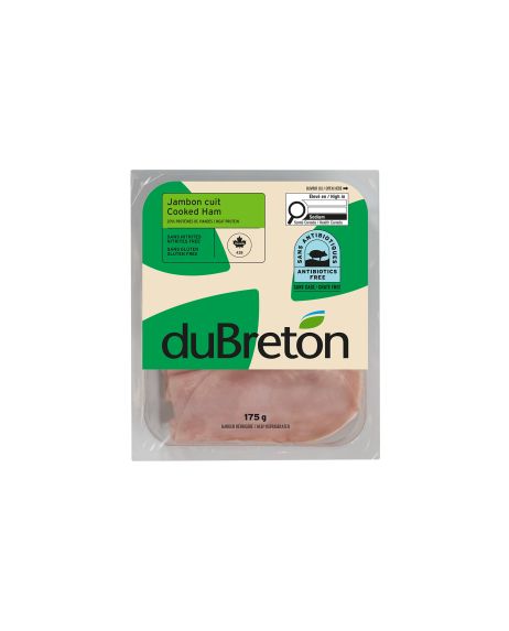 Jambon tranché cuit sans antibiotiques duBreton