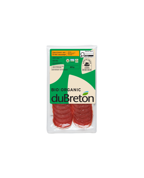saucisson sec trésor des Appalaches bio duBreton